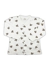 Sema Baby Mickey Mouse Bebek Pijama Takımı – Ekru 0-3 Ay