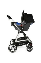 Yoyko City Seyahat Sistem Bebek Arabası 3 in 1 Siyah Silver