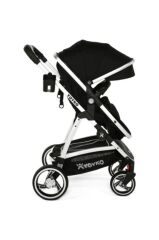 Yoyko City Seyahat Sistem Bebek Arabası 3 in 1 Siyah Silver