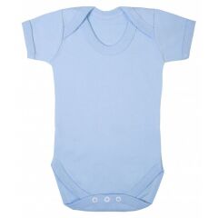 Sema Baby Prematüre Yarım Kol Penye Çıtçıtlı Badi - Mavi