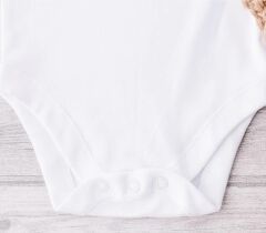 Sema Baby Prematüre Yarım Kol Penye Çıtçıtlı Badi - Beyaz