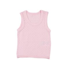 Sema Baby Sevi Jakarlı Kolsuz Atlet - Pembe 3 Ay