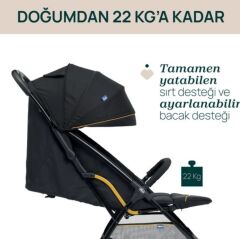 Chicco Glee Bebek Arabası - Uneven Siyah