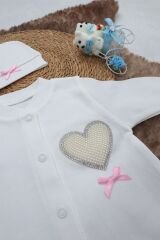 Sema Baby Pamuklu Bebek Tulum Seti 6-9 Ay - Love