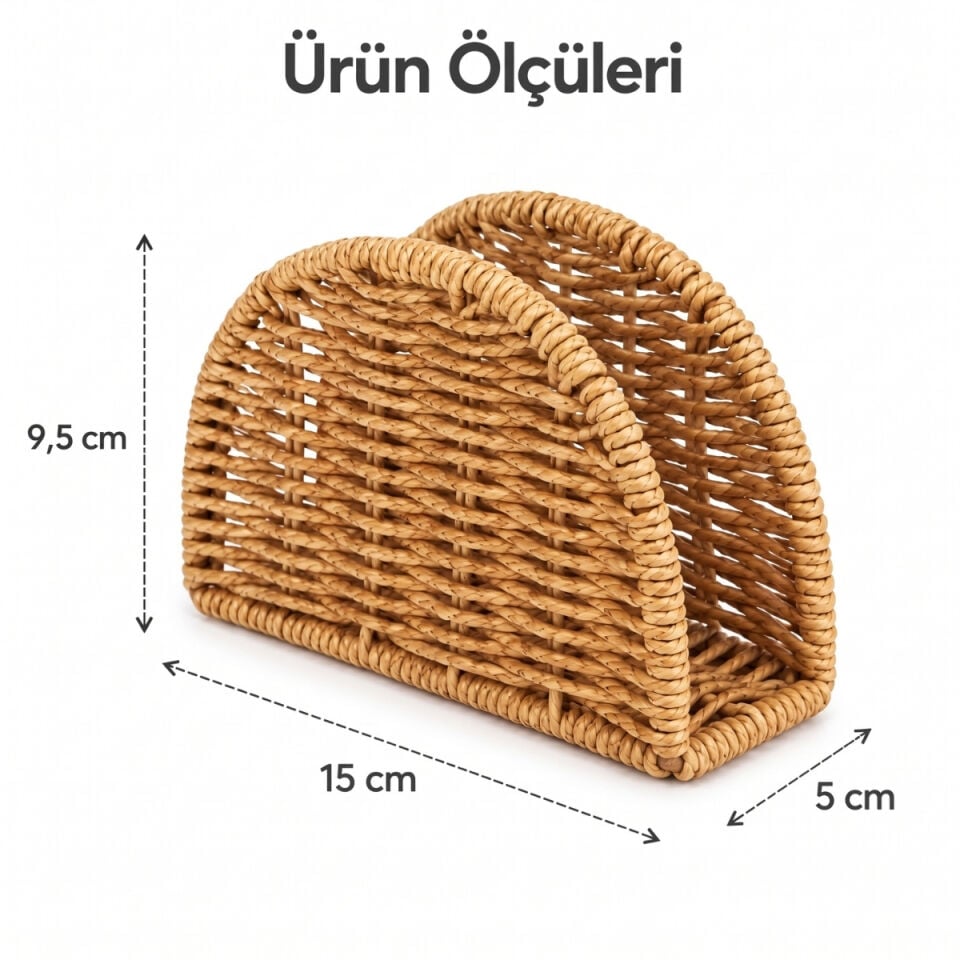Rattan Peçetelik - Tekli