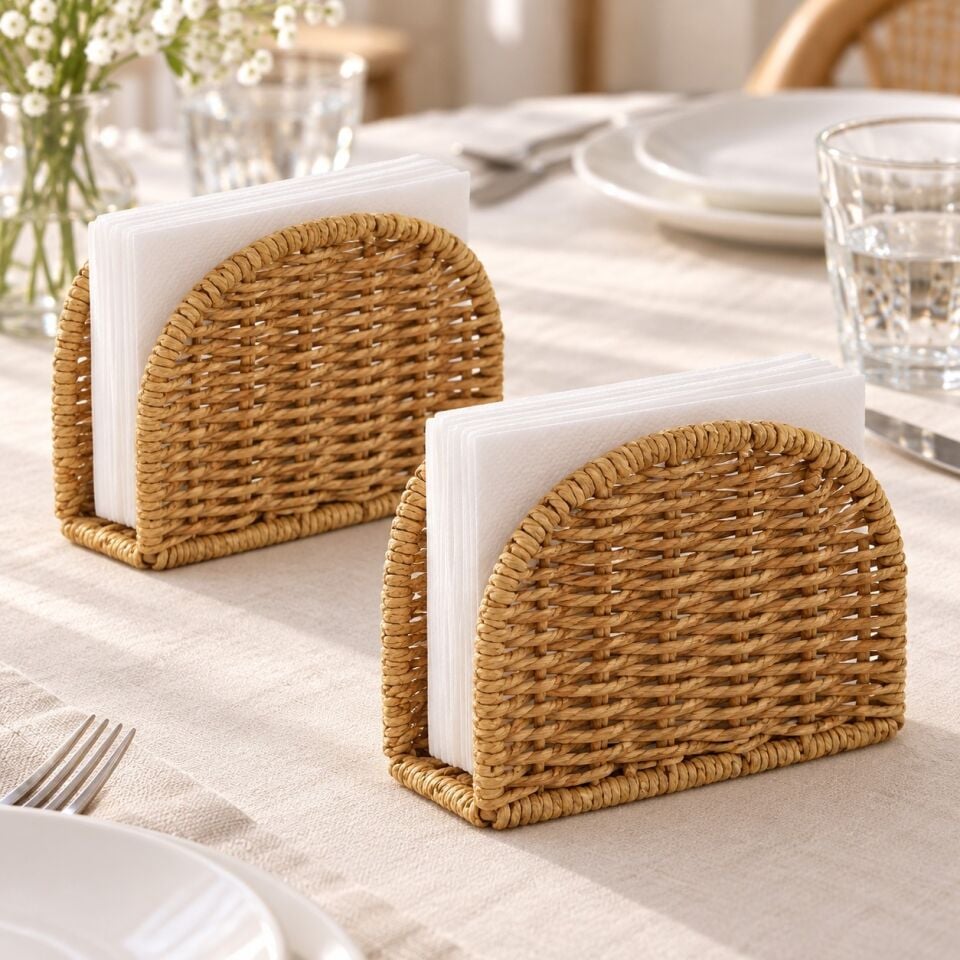 Rattan Peçetelik - İkili