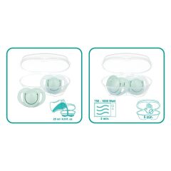Mamajoo Sterilizasyon & Saklama Kutulu Powder Green Desenli İkili Ortodontik Emzik / 0 Ay+