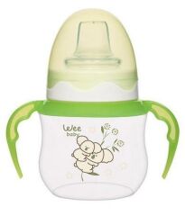 Wee Baby Akıtmaz Kulplu PP Bardak 125 ml - Yeşil