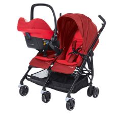 Maxi-Cosi Dana For2 İkiz Bebek Arabası Red Orchid / 2 Adet Citi 2 Oto Koltuğu Hediyeli
