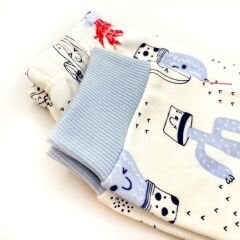 Sema Baby Sleeper Cactus Bebek Pijama Takımı 3-6 Ay - Mavi