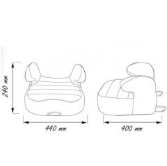 Comfymax Dream 15-36kg Yükseltici / Oto koltuğu - Carmin